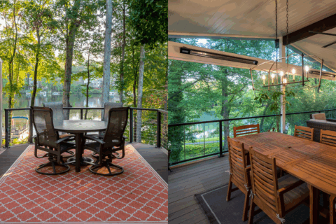 Horizontal and Vertical cable railing for decks and porches.