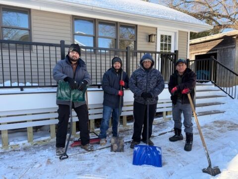 Deck construction in Northern Virginia during the winter