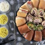 Fresh sandwiches and wraps served at the Core Outdoor Living team picnic at Burke Lake Park.