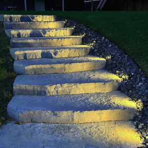 Lighted Hardscape Step